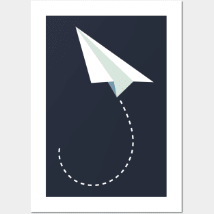 Adventure Paper Plane Posters and Art